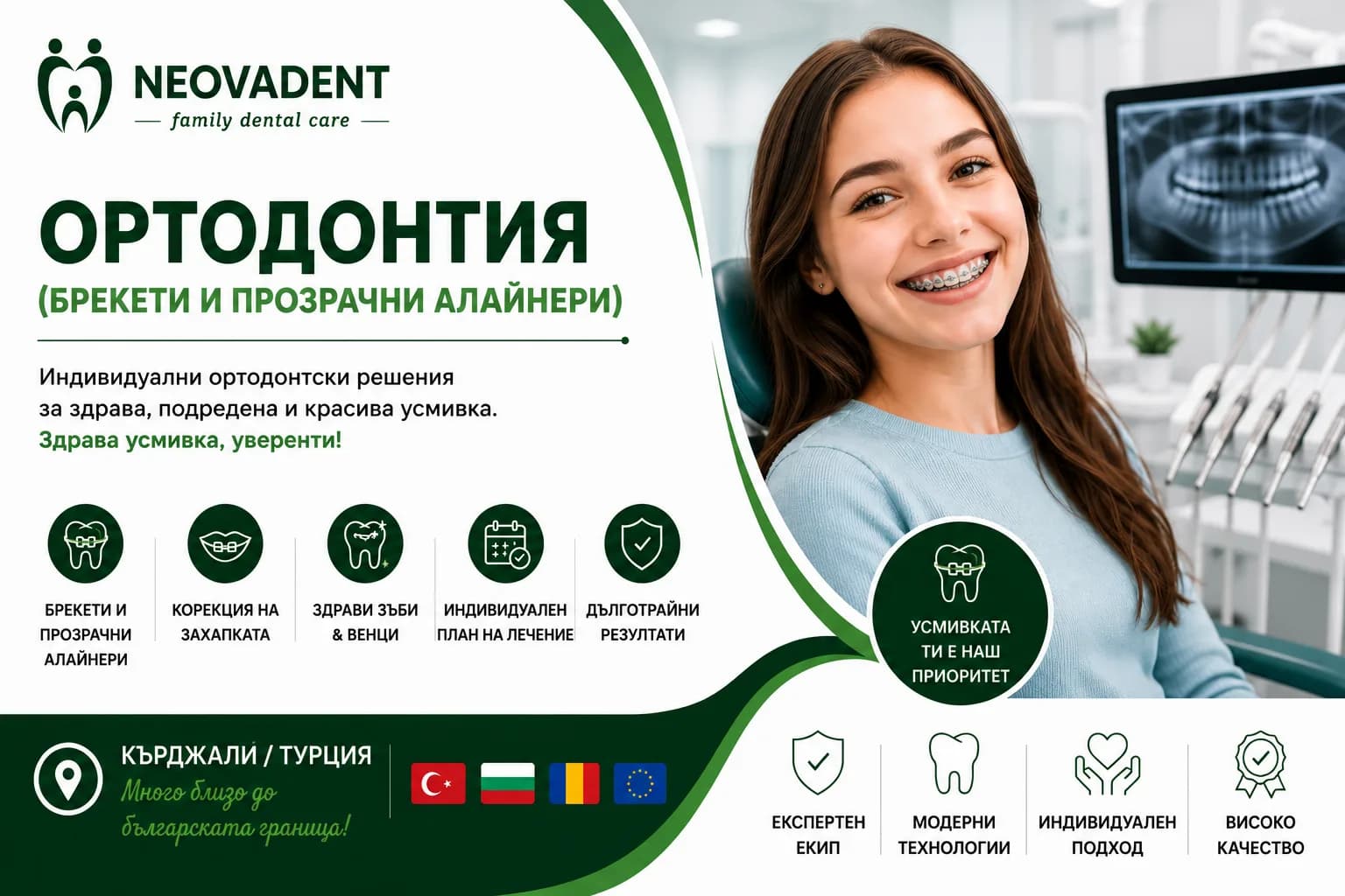 Ортодонтия (Брекети и прозрачни алайнери)