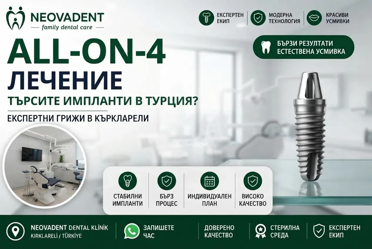 Пътуване от България до Турция за All-on-4 Лечение